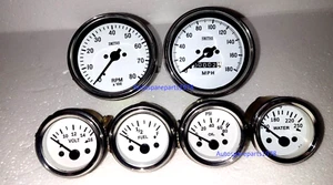 Smiths Replica Kit- Elec Temp Oil Fuel Volt Gauge Speedo 0-180 mph Tacho 85 mmWC - Picture 1 of 3