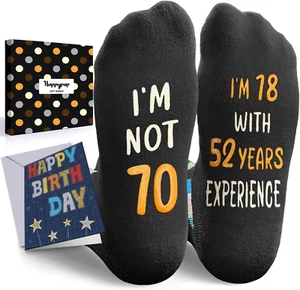 Unique Birthday Gifts for Men Women - Birthday Socks with Greeting Card for Male - Picture 1 of 6