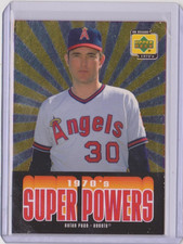 2001 NOLAN RYAN UPPER DECK DECADE 1970'S SUPER POWERS INSERT #SP6 (ANGELS)