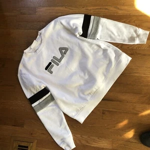 Sudadera para mujer Fila talla XL bordada Natalie cuello redondo pulóver polar  - Imagen 1 de 8