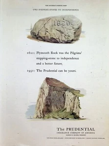 Anuncio impreso vintage años 50 ~ Prudential Insurance Company ~ 2 peldaños... - Imagen 1 de 1