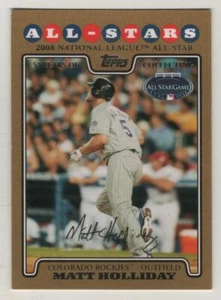 2008 Topps Update Gold Border #011 Matt Holliday Rockies AS BV$4 ####/2008 - Picture 1 of 1