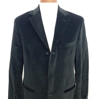 Casaco esportivo Wilke Rodriguez masculino veludo algodão 40 jaqueta longa blazer aberturas duplas - Imagem 1 de 4