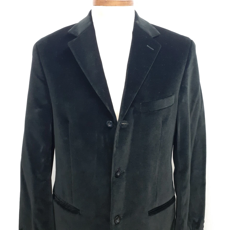 Wilke Rodriguez мужской бархат хлопок 40 длинная куртка спортивное пальто блейзер двойной вентиляционные отверстия - Изображение 1 из 4