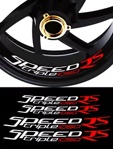 4 X STICKERS LISERET JANTE POUR TRIUMPH SPEED TRIPLE RS 1050 MOTO AUTOCOLLANT - Imagen 1 de 1