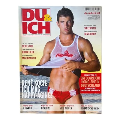 DU & ICH German No. 475 Aug/Sep 2011 Adult Male Gay Lifestyle Magazine Germany Foto 1 de 4