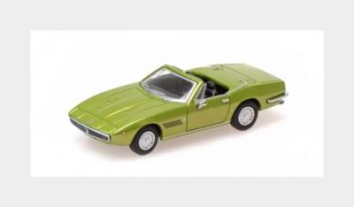 1:87 MINICHAMPS Maserati Ghibli Spyder Light Green Metallic 1969 870123034 - Immagine 1 di 2