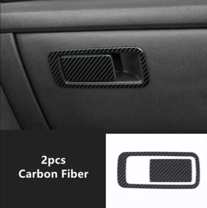 Carbon Fiber Steel Storage Box Handle Cover trim For Hyundai Elantra 2021~2023 - Foto 1 di 2