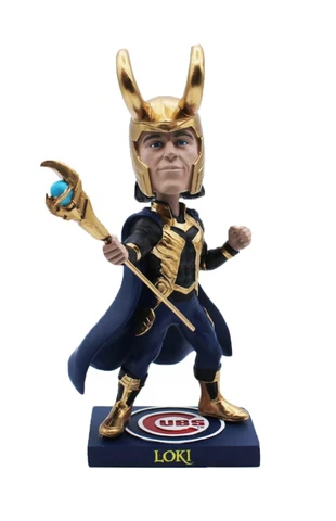 NEW 2023 MARVEL SUPER HERO Chicago Cubs Loki Bobblehead SGA July 18 PRESALE Cover