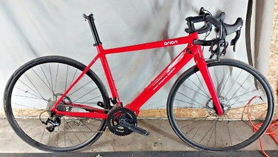 23' Arion Sinbon Electric Road E-Bike 52cm Small Disc 2x10 ThruAxle Brifters Red - Image 1 of 4