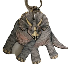 Vintage Jurassic Park Dinosaurier Triceratops Schlüsselanhänger Dakin 1992 Rarität - Bild 1 von 6