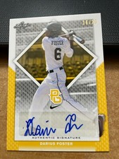 	2016 Leaf Perfect Game National Showcase Autographs Yellow #BA104 Darius Foster