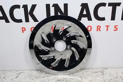 2009 HARLEY-DAVIDSON DYNA SUPER GLIDE CUSTOM Chrome Belt Drive Sprocket Cover - Image 1 of 4