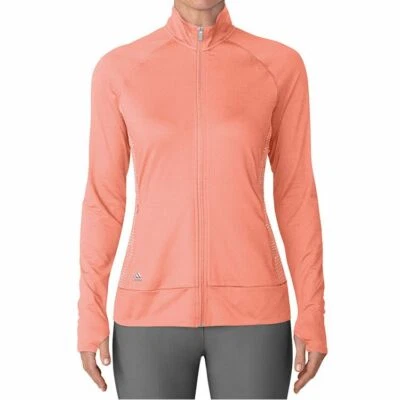 Adidas Golf Range Wear Pink Full Zip Track Jacket Size M - Image 1 of 4