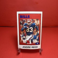 1992 Diamond NFL Superstars Stickers Andre Reed #5 HOF VG Card