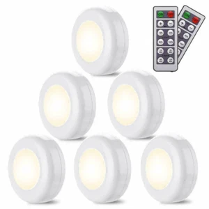 Battery Powered LED Closet Light Remote Control Lamp for Stick-on Stairs Cabinet - Picture 1 of 10