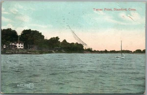 STAMFORD CT TOMAC POINT ANTIQUE POSTCARD - Picture 1 of 2