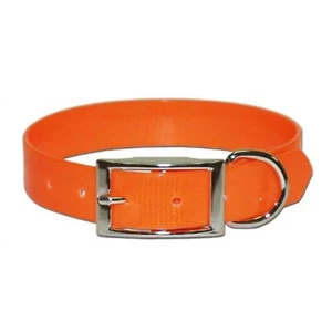 Omnipet Omnipet Sunglo Regular Dog Collar Buckle 1" x 23" Nylon Metal Orange - Picture 1 of 4