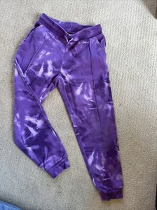 MCA Sport Purple Tie dye Joggers Girls Size 7/8 - Picture 1 of 3