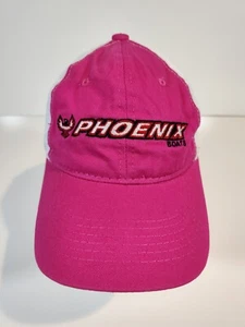 Phoenix Boats Ladies Fit Mesh Trucker Hat Cap Adjustable Pink Embroidered Logo - Picture 1 of 6