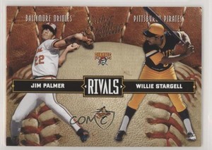 2004 Donruss Leather & Lumber Rivals /2499 Willie Stargell Jim Palmer #LLR-8 HOF