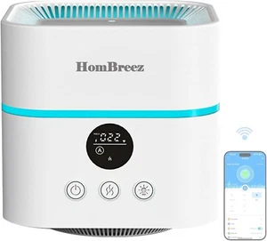 HomBreez Smart Wi-Fi Air Purifier & Humidifier Combo Aroma Diffuser WG-03-S - Picture 1 of 4