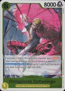 Donquixote Doflamingo R Legacy of the Master OP12-107 Near Mint - Picture 1 of 2