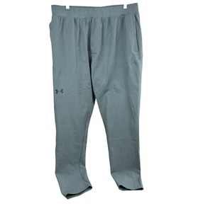 UNDER ARMOUR Pitch Gray Unstoppable Tapered Pants Mens XL Fitted #1352028 LKNU - Picture 1 of 5