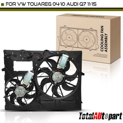 Dual Engine Radiator Cooling Fan Control Model Assembly for Volkswagen Touareg - Image 1 of 4
