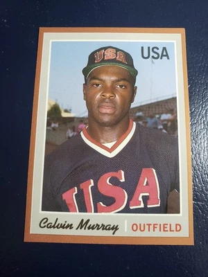 Calvin Murray Team USA 1992 Baseball Cards Magazine Brown Border - Image 1 of 2