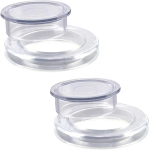 2 Sets 2 Zoll Silikon Terrassentisch Schirm Loch Ring und Kappe für Terrasse Terrasse - Bild 1 von 11