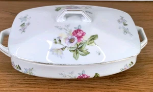 Dresden Serving Tureen Dish with Lid Vintage Floral Bone China - Picture 1 of 11