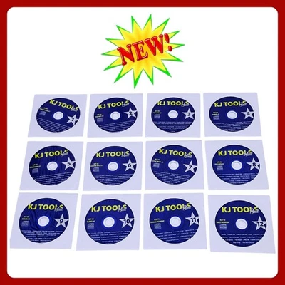 KJ Tools Plus 12 CD+G Karaoke Disc Lot Classic Rock Oldies Pop Country Hits Set - Image 1 of 4