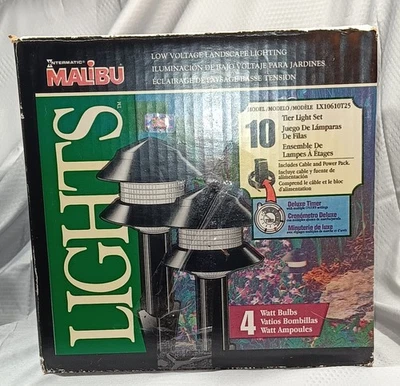 Juego de luces Intermatic Malibu de 10 niveles LX10610T25 iluminación de paisaje de bajo voltaje Foto 1 de 4
