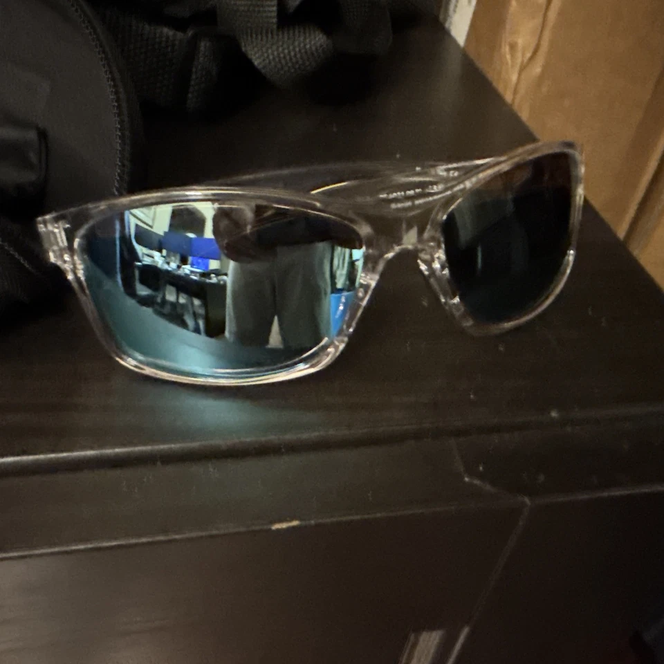 NUEVO* ARNÉS REVO TRANSPARENTE con lente de agua azul polarizada gafas de sol RE 4071 09 BL Foto 1 de 4