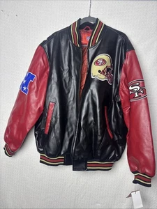 VTG Carl Bank G-iii San Francisco 49ers Quarterback PVC Jacket Rare Men's XL - Picture 1 of 21