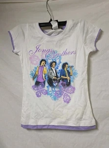 GIRLS JONAS BROTHERS PRINT TOP LAYERED STYLE Size M - Picture 1 of 3