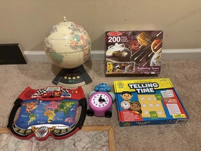 Learning Games Toys Geo safari World globe Vtech Cars Map Blues Clues M&D Space - Image 1 of 4