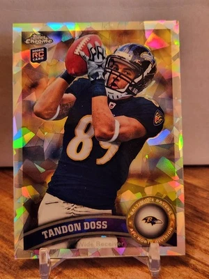 2011 Topps Chrome - Tandon Doss Crystal Atomic Refractor /139 RC Ravens - Image 1 of 2