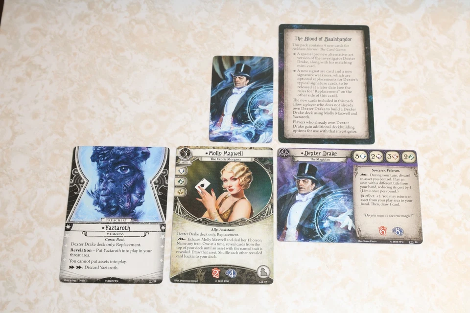 Arkham Horror LCG - The Blood of Baalshandor Promo Cards - Great Shape! - Image 1 of 1