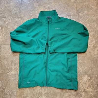 Chaqueta de Entrenamiento Nike Team Tejida Dri-Fit Para Hombre Grande Verde Cremallera Completa Ropa Activa  Foto 1 de 4