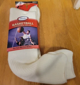 Thorlos Socken Basketball Thorlon über Wade weiß Vintage 90er Größe L 9 - 12,5 - Bild 1 von 3