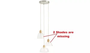 Habitat Plafoniera Vanern Fossetta Vetro Paralume Luce 1 Paralume Solo 3365443 R - Foto 1 di 2