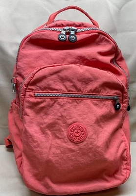 Mochila grande de nailon rosa KIPLING SEOUL Foto 1 de 4