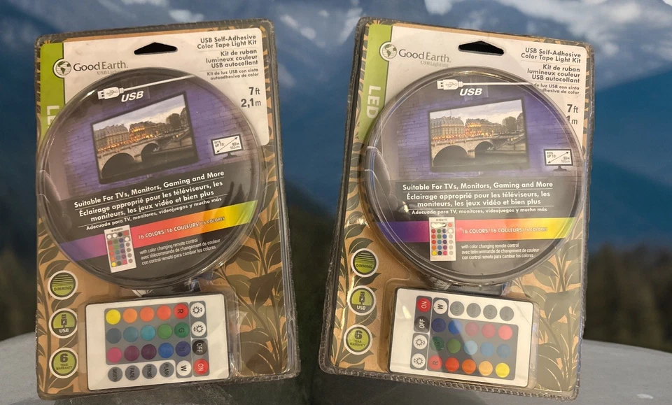 Good Earth Lighting LED USB Color Tape Light Kit With Remote Control