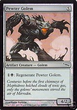 MTG - Mirrodin - Pewter Golem - 2X - Foil - NM