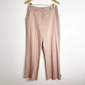 ASOS High Waisted Neutral Brown Trouser Pants Size 8 - Picture 1 of 5
