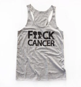 Boy Meets Girl “F*CK CANCER” Tank Top - Size M - New - Picture 1 of 3