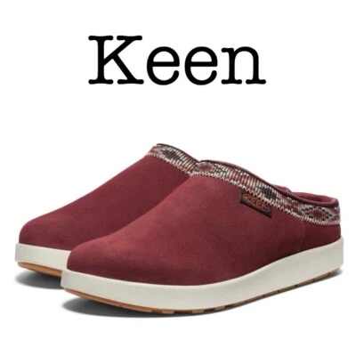New Keen Ella Burgundy Suede Mules Size 7.5 - Image 1 of 4