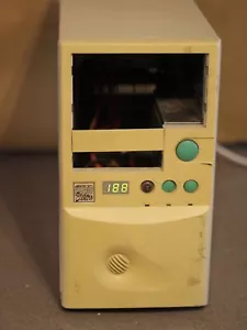 AT PC Computer CASE Tower beige 90s retro MHz LCD w. PSU green button - Picture 1 of 13